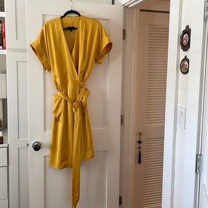 Gorgeous gold J.Crew wrap dress size xxl